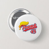 Trump-45-mit-Hair Button (Vorne & Hinten)