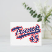Trump 45! postkarte (Stehend Vorderseite)