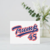 Trump 45! postkarte (Stehend Vorderseite)