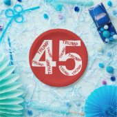 TRUMP 45. Präsident der US Paper Plate Pappteller (Party)