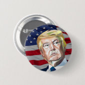Trump 45. Präsident der USA - Geschenk Button (Vorne & Hinten)