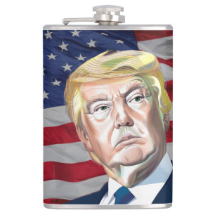 Trump 45. Präsident der USA - Geschenk Flachmann