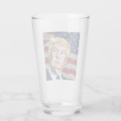 Trump 45. Präsident der USA - Geschenk Glas (Rückseite)