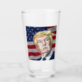 Trump 45. Präsident der USA - Geschenk Glas (Vorderseite)