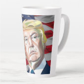 Trump 45. Präsident der USA - Geschenk Milchtasse (Rechte Ecke)