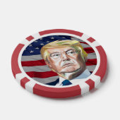 Trump 45. Präsident der USA - Geschenk Pokerchips (Einzeln)
