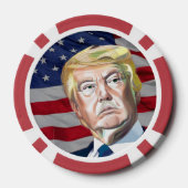 Trump 45. Präsident der USA - Geschenk Pokerchips (Rückseite)