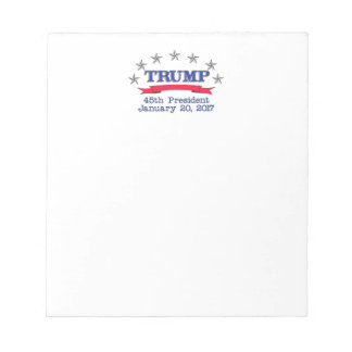 Trump 45. Präsident Notizblock