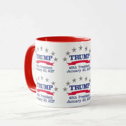 Trump 45. Präsident Tasse (Vorderseite Links)