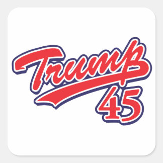 Trump-45-RED Quadratischer Aufkleber