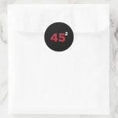 Trump 45 Squared Two Terms 2020 - Geschenk für die Runder Aufkleber (Tasche)