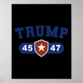 Trump 45 und Trump 47 American Great Poster (Vorne)