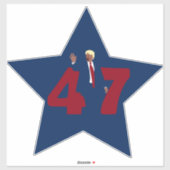 Trump 47 aufkleber (Blatt)
