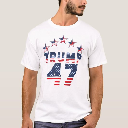 Trump 47 Design T-Shirt (Vorderseite)