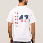 Trump 47 Design T-Shirt (Rückseite)