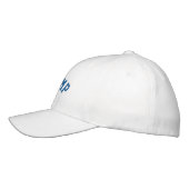 TRUMP 47 FLEXFIT WOOL CAP - WEISS BESTICKTE BASEBALLKAPPE (Links)