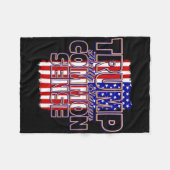 Trump 47 gesunder Menschenverstand Fleecedecke (Vorderseite (Horizontal))