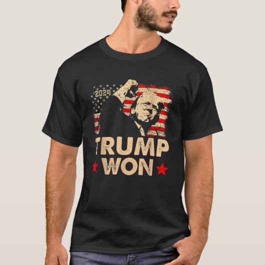 Trump 47 JD Vance Won 2024 Trump Vance 2025 T-Shirt (Vorderseite)