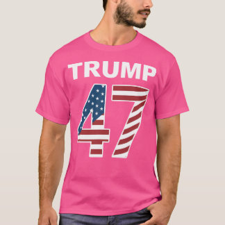 Trump 47 Patriotic Family Friends Girls Boys Shirt