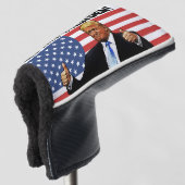 TRUMP 47. PRÄSIDENT 2024 GOLFKOPFDECKER GOLF HEADCOVER (3/4 Vorderseite)