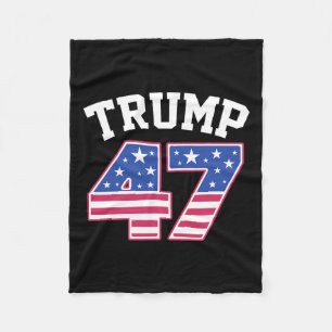 Trump 47 Präsident Elect US America Einweihung Fleecedecke