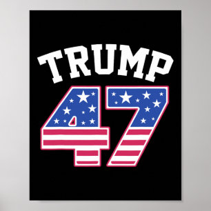 Trump 47 Präsident Elect US America Einweihung Poster