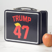 Trump 47 Präsident Metall Brotdose (Beispiel)