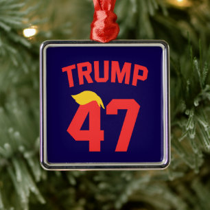 Trump 47 Präsident Ornament Aus Metall