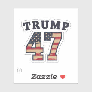 Trump 47 Proud Maga American Inauguration Day Aufkleber