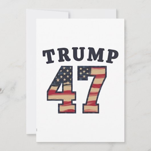 Trump 47 Proud Maga American Inauguration Day Einladung (Vorderseite)