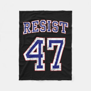 Trump 47 Retro bedrückte Grafik Fleecedecke