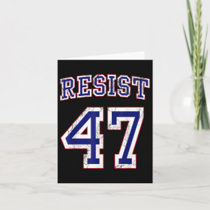 Trump 47 Retro bedrückte Grafik Karte