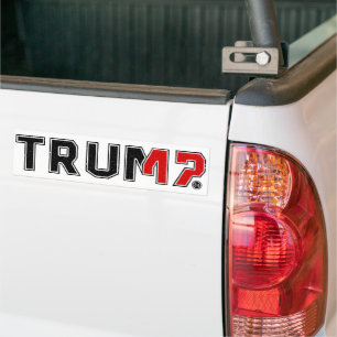 TRUMP 47   TRUMP VANCE 2024 AUTOAUFKLEBER