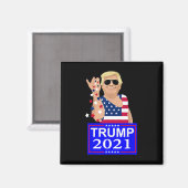 Trump 4 Ever Wahl  Magnet (Vorderseite/Rückseite)