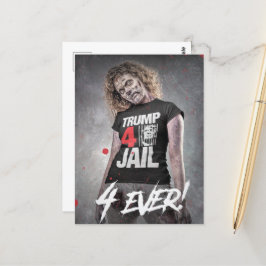 Trump 4 Gefängnis Postkarte