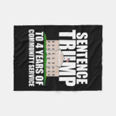 Trump: 4 Jahre Dienst in der Gemeinschaft 2 Fleecedecke (Vorderseite (Horizontal))