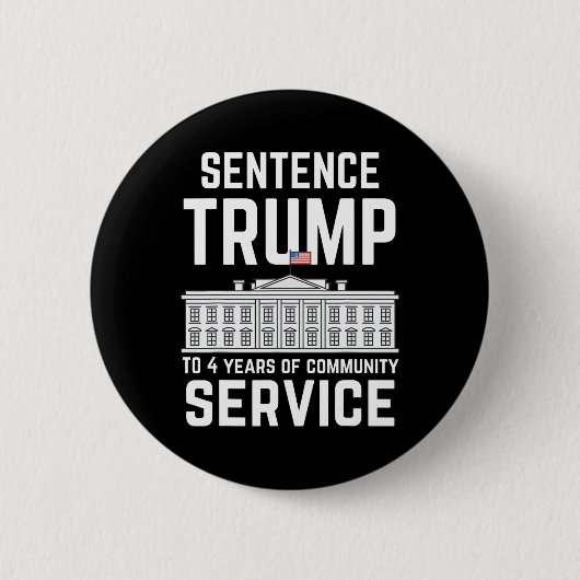 Trump: 4 Jahre Dienst in der Gemeinschaft 5 Button (Vorderseite)