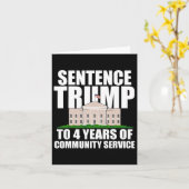 Trump: 4 Jahre Dienst in der Gemeinschaft 7 Karte (Gelbe Blume)