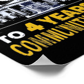 Trump: 4 Jahre Dienst in der Gemeinschaft 8 Poster (Ecke)