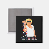 Trump 4. Juli Magnet (Vorderseite/Rückseite)