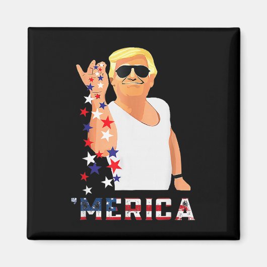 Trump 4. Juli Magnet (Vorne)