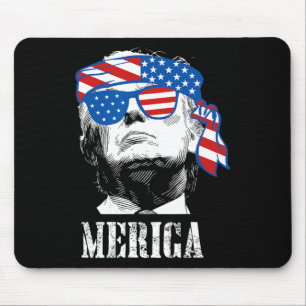 Trump 4. Juli US-amerikanische Flagge Männer Funny Mousepad