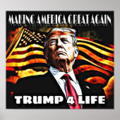 Trump 4 Life Poster (Vorne)