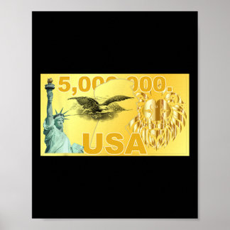 Trump 5 Millionen Dollar reicher Migrant Amerikane Poster