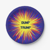 Trump 7 Zoll Papierplatte Pappteller (Vorderseite)