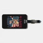 Trump 9 Lives Baby Gepäckanhänger (Rückseite horizontal)