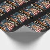 Trump 9 Lives Baby Geschenkpapier (Ecke)