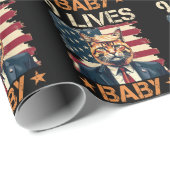 Trump 9 Lives Baby Geschenkpapier (Rolleneckpunkt)