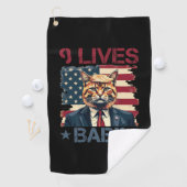 Trump 9 Lives Baby Golfhandtuch (Insitu)