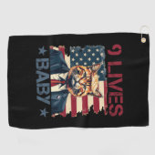 Trump 9 Lives Baby Golfhandtuch (Horizontal)